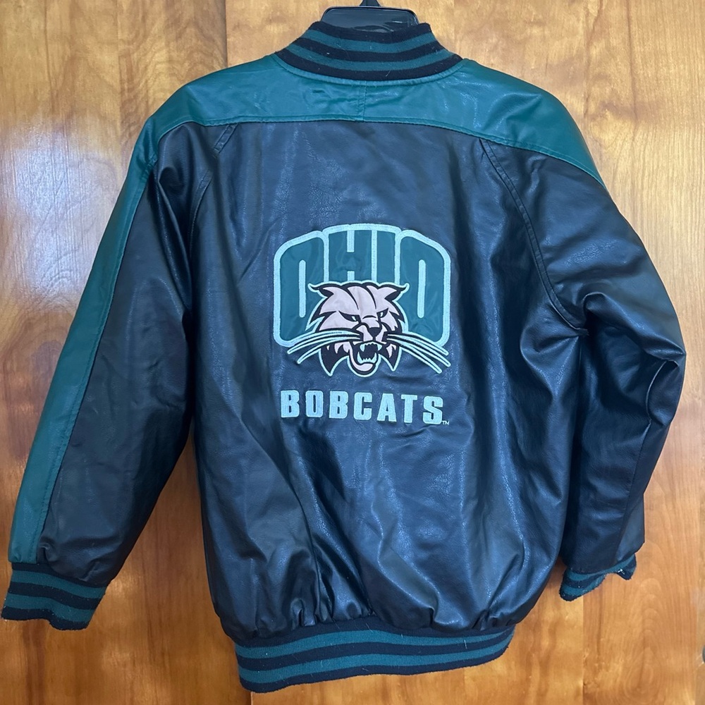 Vintage OU Bobcats Leather Jacket